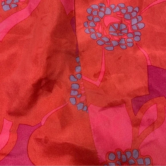 Marc Jacobs Women’s Sz 10 Tulip Bubble Dress Tie Straps Pink Y2K Vtg 100% Silk - Picture 8 of 9